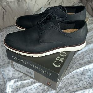 Crown Vintage Black Oxford Shoes - 10.5